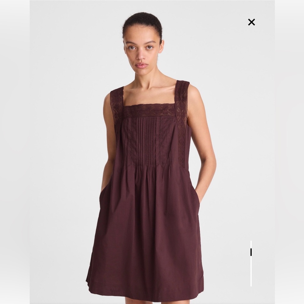 Madewell Sophie Mini Dress in Burnt Cocoa Size L